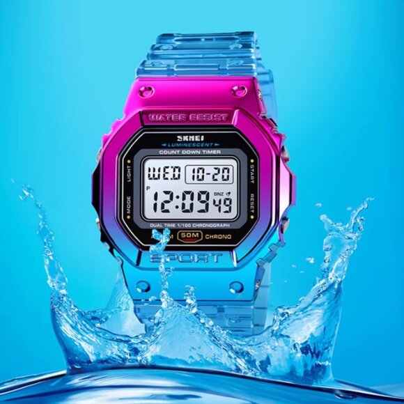 Women Watch SKMEI Waterproof Digital - Picture 6 of 6
